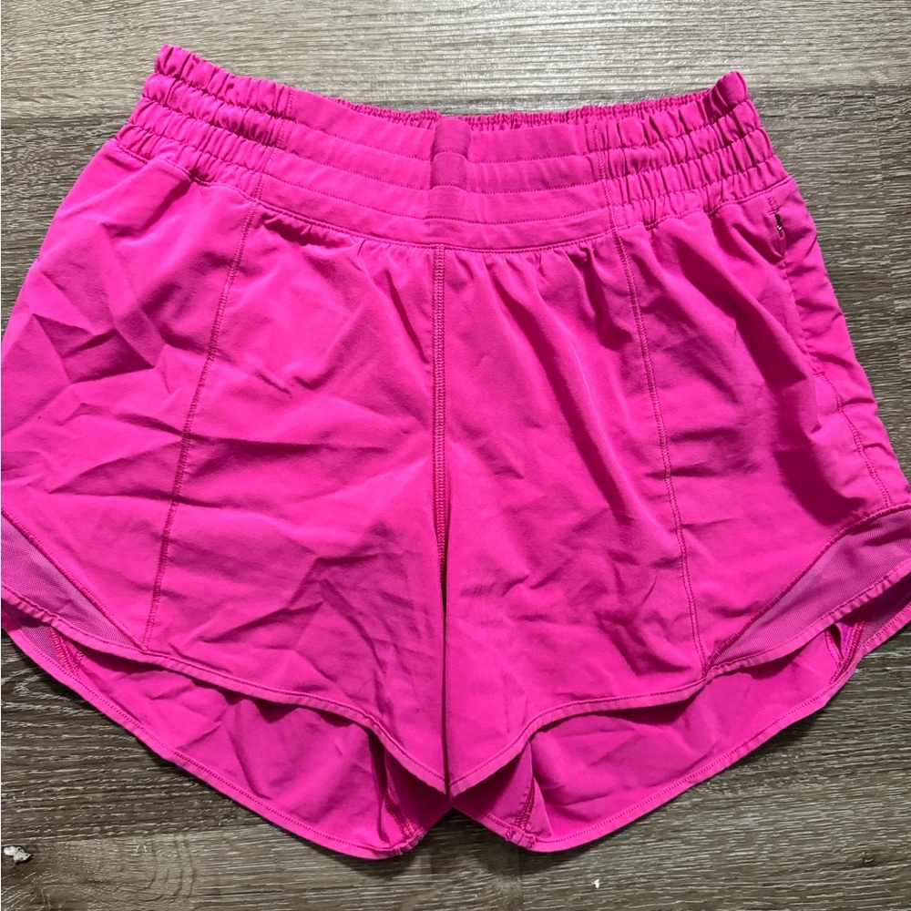 Lululemon Hot Pink Hotty Hot Shorts